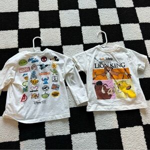2 Zara Disney Shirts 12-18months